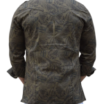 Military-Green Cotton Hunting Style Shirt | Premium Men's Sportswear | Classic Outdoor Design | Comfortable Cotton Fabric | Size 36-44